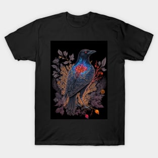 floral crow 2 T-Shirt